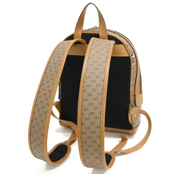 Gucci Disney Collaboration Backpack GG Supreme Beige Ebony - Picture 7 of 9